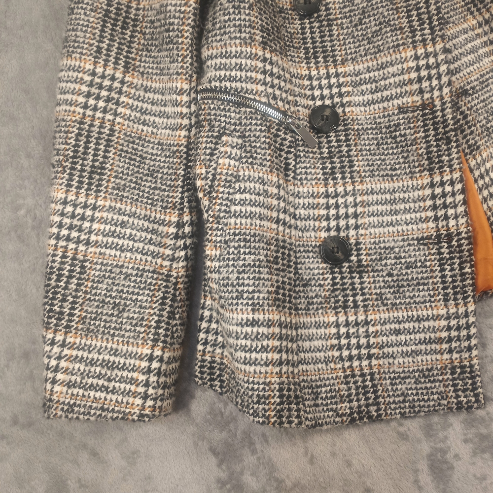 Maralyn & Me Double Breasted Jacket Pea Coat Size XS  Brand Retro Plaid Academia - Picture 3 of 16